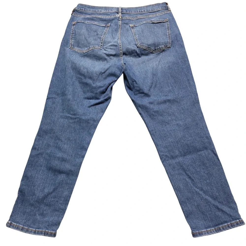 Jeans Banana Republic 31/12 Women Blue‎ Excellent Curvy Girlfriend Distressed